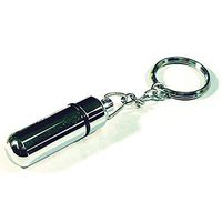 Prestige Import Group - Keyring Bullet Cigar Punch Cutter - Color: Chrome Silver
