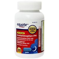Equate Acetaminophen PM Extra Strength 225 Caplets
