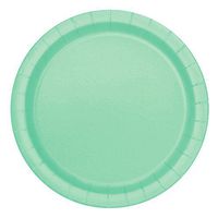 Unique Industries, Cake Paper Plates, 20 Pieces - Mint