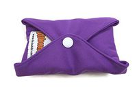 4 BubuBibi Maxi Night Bamboo Mama Cloths Menstrual Reusable Sanitary Liner Pads (Purple)