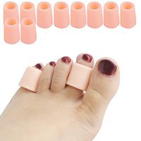 5 Pairs Gel Open Toe Sleeves, Toe Protector, Toe Tubes Pinky Toe Sleeve for Hammer Toes, Ingrown Toenails, Corns Remover Callus Cushion,Toe Splint Protector, Prevent Friction and Rubbing