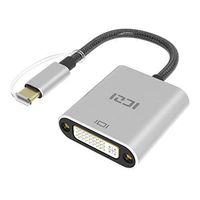 USB C to DVI Adapter, ICZI Type C to DVI Adapter, Thunderbolt 3 Port Compatible, for MacBook, Google Chromebook Pixel, Dell XPS15(2017) and More - Gray