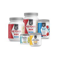 KetoLogic Keto 30 Challenge Premium Bundle: 30-Day Supply Keto Meal Replacement Shakes with MCT & BHB Exogenous Ketones Powder | Includes Keto Electrolytes & Collagen for Additional Health Benefits