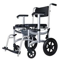 Bedside Commodes Wheelchair Mobile Patient Care Toilet Chair 250 Lbs Capacity Waterproof Toilet Seat with Lid Folding Shower Chair Bathroom Stool Gift for The Elderly Pregnant Women