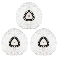 3 Pack Mop Head Replacement Spin Mop Head Microfiber Refill Head 360° Easy Cleaning Mop Head Replacement
