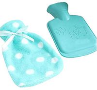 Lovely Elephant Hot Water Bottle with Cover-Green