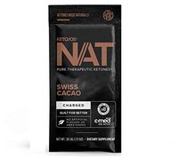 Pruvit Keto//OS NAT Charged, Swiss Cacao, Fierce Focus, Favorable Fat Loss, Rapid Repair C-Med 100, Better bioavailability Ketones for Fat Loss (Keto OS NAT Swiss Cacao, 10 Sachets)