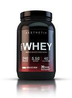 AESTHETIX 100% WHEY Protein Vanilla for Lean Muscle and Fast Recovery, Best Tasting Protein Guarantee.