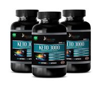 Weight Loss Pills That Work - Keto 3000 MG - BHB Ketones - Pure and Potent Ingredients - Keto Energy Supplement - 3 Bottles 180 Capsules