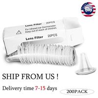 DeBuff Ear Thermometer Covers Lens Filters, Refill Caps for All Braun ThermoScan Models, BPA Free and Disposable (200PCS)