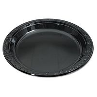 GNPBLK10 - Silhouette Black Plastic Plates