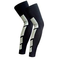 COLO Compression Leg Sleeves Knee Sleeve for Sport Football Basketball Cycling Strech Leg Knee Long Sleeve Blue (1 Pair)