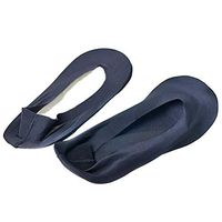 3D Massage Invisible Socks, Arch Support Foot Massage Health Care Summer Autumn Orthopedic Women 3D No Show Nylon Socks (Black)