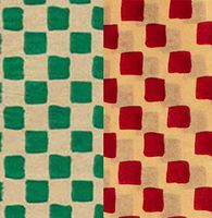 20 Large Sheets Total ~ Red Check and Green Check Gift Wrapping Tissue Paper for Art DIY Crafts in Bulk Size 20" x 30"