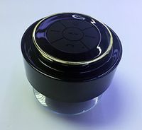 GRANDEY Shower Speaker Waterproof Speaker(IPx7) with Bluetooth, Fully Submersible & Portable Design Play Wireless Music with Crisp Audio & Deep Bass - F012 (Black-Yellow)