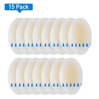 Welnove - Blister Pads, Heel Bandages for Blisters, Oval Blister Gel Guard, Waterproof Hydrocolloid Adhesive Bandages for The Foot, Pressure Wound, Guard Skin, Blister Protection - 15 Packs