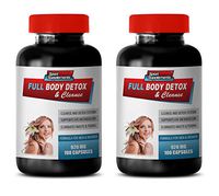 Cleanse and Detox for Weight Loss - Full Body Detox and Cleanse - Formula for Men and Women - Milk Thistle Best Seller - 2 Bottles 200 Capsules