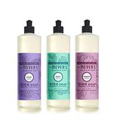 Mrs. Meyers Limited Edition Spring Dish Soap Bundle: 3 items - (1) Lilac Dish Soap, (1) Mint Dish Soap, (1) Peony Dish Soap