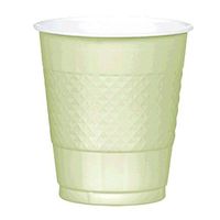 Leaf Green Plastic Cups | 12 oz. | Pack of 20 | Party Supply