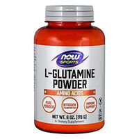 NOW Sports Nutrition, L-Glutamine Pure Powder, Nitrogen Transporter*, Amino Acid, 6-Ounce