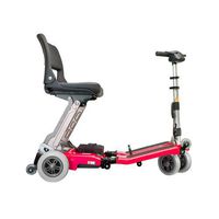 FreeRider USA FR168-4IT Classic Luggie Lead Acid Injection with Charger and Battery Cover Bag, Red