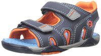 pediped Flex Navigator Water Sandal (Toddler/Little Kid), Navy/Orange, 25 EU(8.5 E US Toddler)