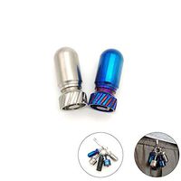 Torpedo Shape EDC Mini Waterproof Titanium Warehouse Pill Case Urgency Case Light Pocket Metal Box (Original Color)