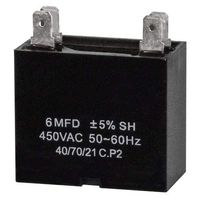 Mars 12390 Motor Run Capacitors 6 MFD X 450V MINI SPLIT CAP