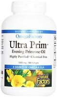 Natural Factors - Ultra Prim Evening Primrose Oil 1000mg, A Natural Source of Omega-6 GLA, 180 Soft Gels