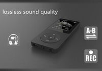 AGPTek 70 Hours Continuous Playback 1.8" MP3 Music Player (Micro SD Card supports to 64GB)(black)