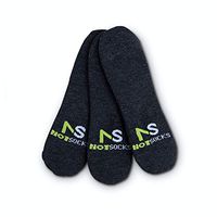 NotSocks The Sock-Less Solution - 3 Pack Insole Covers (Black)