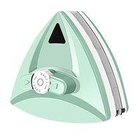 YUJJ Window Magnetic Cleaner Double Sided Window Cleaner with Anti-Falling Rope for High-Rise Double Glazed Windows with 5-35Mm Thickness,Green,b