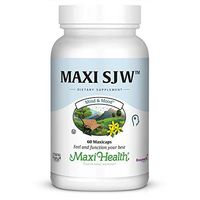 Maxi Health SJW - St. John's Wort - with Spirulina - Mood Boosting Formula - 60 Capsules - Kosher