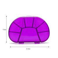 Weekly 7 Day 2 Times a Day Pill Box Organiser AM PM with Large Compartments Travel Case for Pills Vitamin Fish Oil Supplements(10 Pcs)