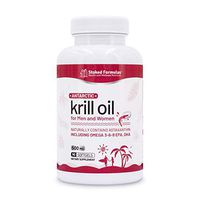Krill Oil Omega 3-6-9 Supplement 500 mg, 90 Softgels with EPA, DHA and Astaxanthin for Men and Women
