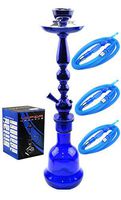 3-Hose 24" Sharing Hookah Color Paradox Modern Design Glass Vase Complete Set Shisha Nargile: Premium Quality