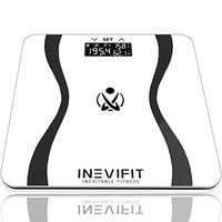 INEVIFIT Body-Analyzer Scale, Highly Accurate Digital Bathroom Body Composition Analyzer, Measures Weight, Body Fat, Water, Muscle & Bone Mass for 10 Users. Includes a 5-Year Warranty