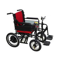 Electric Wheelchairs for Adults Self Propelled Wheelchair-Electric Wheelchair, Foldable, Steel Wheelchair, Durable, can be Used for The Elderly, Disabled, Middle-Aged，Easy to Shop
