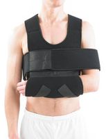 Neo G Comfort Shoulder Immobilizer - Breathable & Lightweight Fabric - for Pre/Post-Surgery Aid, Support & Elevate Arm, Injury Recovery, Arm Immobilization – Class 1 Medical Device – 1 Size