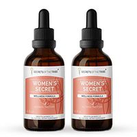 Secrets Of The Tribe - Women's Secret, Wellness Formula, Herbal Supplement Blend Drops Alcohol Liquid Extract (2x4 fl oz)