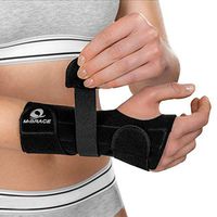 M-Brace AIR V-134LR Wrist Splint Left Regular, Black, Carpal Tunnel Relief Brace Mbrace Air, Wrist Wraps, Wrist Bands, Wrist Support, Wrist Splint Easily Adjustable for Perfect Tension, Breathable