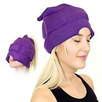 Headache and Migraine Relief Cap - A Headache Ice Mask or Hat Used for Migraines and Tension Headache Relief. Stretchy, Comfortable, Dark and Cool (by Magic Gel)