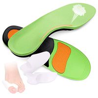 Kalevel Orthotic Inserts Arch Support Shoe Insoles Plantar Fasciitis Sports Insoles Flat Feet Shoe Inserts with Toe Separator Spacer for Men Women (S)