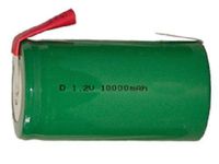 D NiMH Battery with Tabs (10000 mAh)
