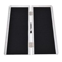 3FT Portable Aluminum Wheelchair Ramp Capacity 600lbs w/Built-in Carrying Handle