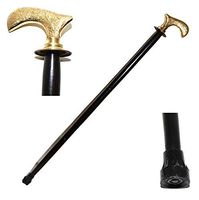 Nautical World Wooden Walking Stick Vintage Wood Decorated with Brass Handle Walking Stick for Men and Women, Affordable Gift Decorative Walking Cane Fashion Statement for Men/Women/Seniors/Grandpare