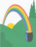 NEW The End Of The Rainbow Letterhead Stationery Paper 26 Sheets