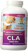VitaPure Cla Safflower Oil for Weight Loss Softgel, 1000 mg, 360 Count