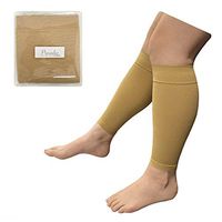 Presadee Shin 8-15 mmHg Mild Compression Leg Fatigue Circulation Calf Sleeve (Nude, L/XL)