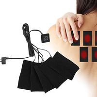 Qkiss 5PCS USB Electric Heating Pad with 3 Temperature Levels, Heating Pad Heating Pad for Back Waist Neck and Shoulder (11 7cm)